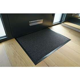 Barrier Serdim Rugs Non Slip Heavy Duty PVC Rubber Edged Door Mat Anthracite 90x