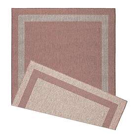 DUO Weave Indoor/Outdoor Rug Border Rust 170 X 120Cm