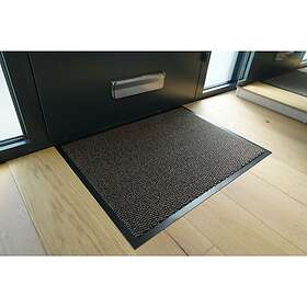 Barrier Serdim Rugs Non Slip Heavy Duty PVC Rubber Edged Door Mat Brown 90x120