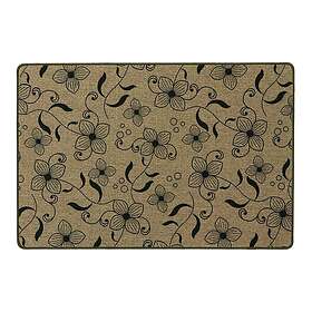 JVL Elegance Printed Mat 50x75cm Flowers Beige