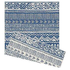 Tribal Duo Weave Indoor/Outdoor Rug Ocean 170 X 120Cm