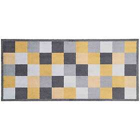 Mayfair Washamat Recylon Blocks Ochre Mat 150 X 67Cm