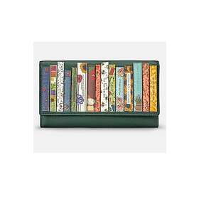 Yoshi Green Fingers Bookworm Flap Over Leather Purse