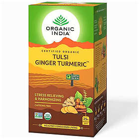 Organic India Tulsi Turmeric Ginger Te 25 tepåsar EKO