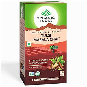 Organic India Tulsi Masala Chai Te 25 tepåsar EKO