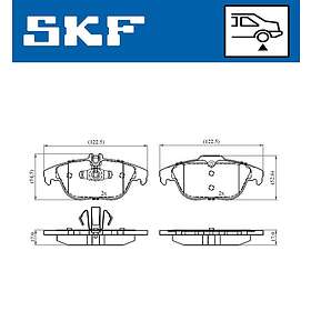 SKF Bromsbeläggssats, skivbroms VKBP 90114