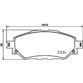Hella Bromsbeläggssats, skivbroms PAGID 8DB 355 037-801