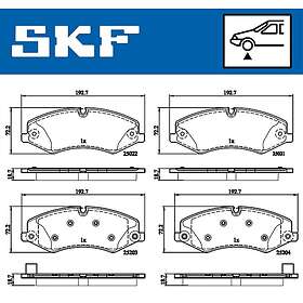 SKF Bromsbeläggssats, skivbroms VKBP 80324