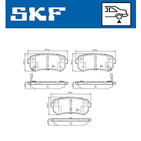 SKF Bromsbeläggssats, skivbroms VKBP 90054 A