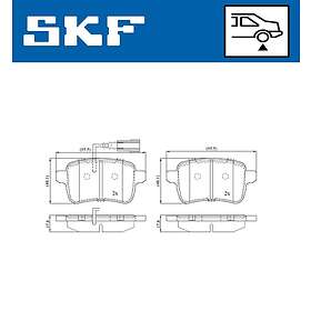SKF Bromsbeläggssats, skivbroms VKBP 90274 E