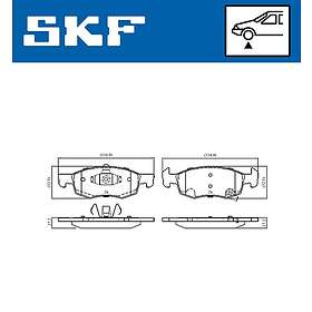 SKF Bromsbeläggssats, skivbroms VKBP 80138 A
