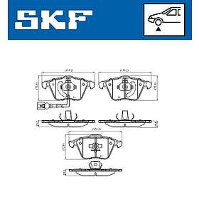 SKF Bromsbeläggssats, skivbroms VKBP 80594 E