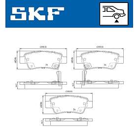SKF Bromsbeläggssats, skivbroms VKBP 90623 A