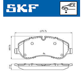 SKF Skivbromsbeläggssats VKBP 80029 E
