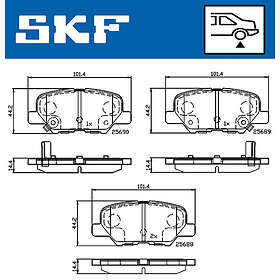 SKF Bromsbeläggssats, skivbroms VKBP 90253 A