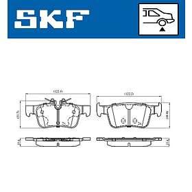 SKF Bromsbeläggssats, skivbroms VKBP 90544