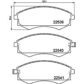 Hella Bromsbeläggssats, skivbroms 8DB 355 032-081