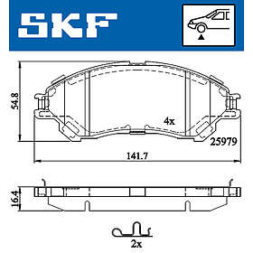 SKF Bromsbeläggssats, skivbroms VKBP 80239 A