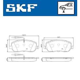 SKF Bromsbeläggssats, skivbroms VKBP 80171 E