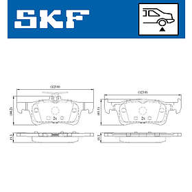 SKF Bromsbeläggssats, skivbroms VKBP 90189