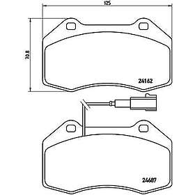 Brembo Bromsbeläggssats, skivbroms P 23 117X