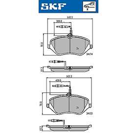 SKF Bromsbeläggssats, skivbroms VKBP 80519 E