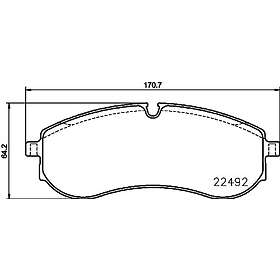 Hella Bromsbeläggssats, skivbroms 8DB 355 039-531