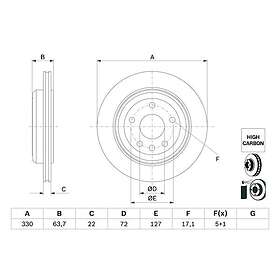 Bosch Bromsskiva 0 986 479 G87