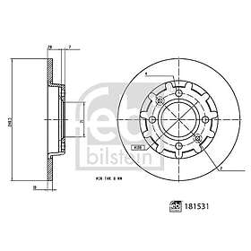 Febi Bromsskiva BILSTEIN 181531