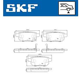 SKF Bromsbeläggssats, skivbroms VKBP 90192 A