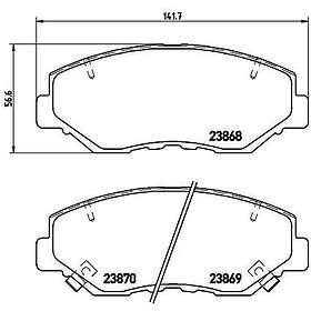 Brembo Bromsbeläggssats, skivbroms P 28 035X