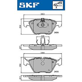 SKF Bromsbeläggssats, skivbroms VKBP 80141