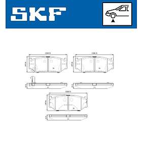 SKF Bromsbeläggssats, skivbroms VKBP 80614 A