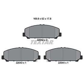 Textar Bromsbeläggssats, skivbroms 2204201