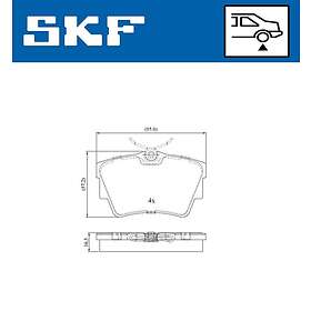 SKF Bromsbeläggssats, skivbroms VKBP 90021