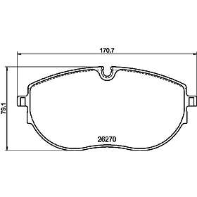 Hella Bromsbeläggssats, skivbroms 8DB 355 040-891