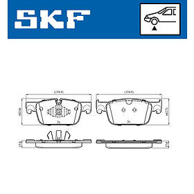 SKF Bromsbeläggssats, skivbroms VKBP 80563