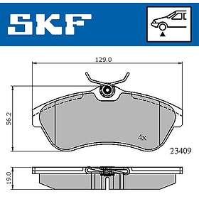 SKF Bromsbeläggssats, skivbroms VKBP 80344