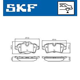 SKF Bromsbeläggssats, skivbroms VKBP 90068