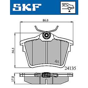 SKF VKBP 90101 Plaquettes De Frein