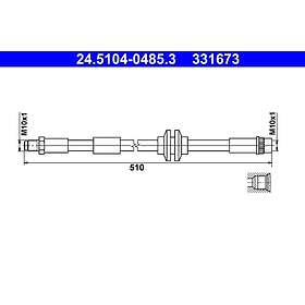 ATE Bromsslang 24,5104-0485,3