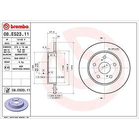 Brembo Bromsskiva 08.E523.11