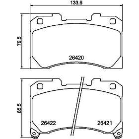 Hella Bromsbeläggssats skivbroms 8DB PAGID 355 041-061
