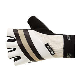 Santini Bengal Short Gloves Vit XL Man