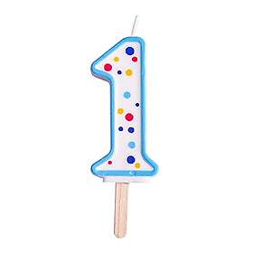 PME Tårtljus Nummer 1 Blå