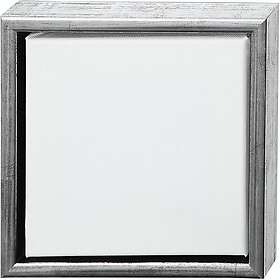 Creativ Company Canvas Artistline med Ram 1 St ArtistLine ram, vit, antiksilver, djup 3 cm, stl. 257520