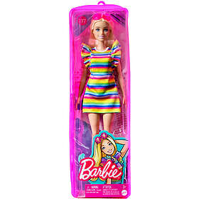 Barbie Fashionista Docka med Regnbågsklänning