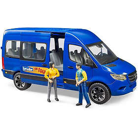 Green Toys Bruder MB Sprinter Transferbuss med Förare & Passagerare