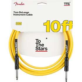 Fender Tom DeLonge 10' To The Stars Instrument Cable Graffiti Yellow