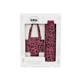 Totes Supermini Umbrella & Folding Shopping Bag